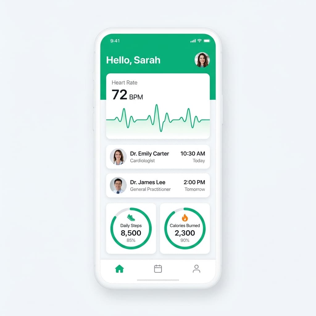 HealthAI Progressive Web App MVP built by MachSpeed